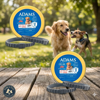 Adams Plus Flea &amp; Tick Collar for Dogs &amp; Puppies One Size Fits All 4-Count