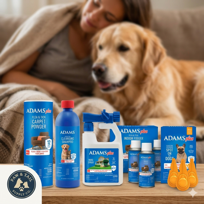 Adams Complete Indoor &amp; Outdoor Flea Treatment System for Medium Dogs 15–30 lbs