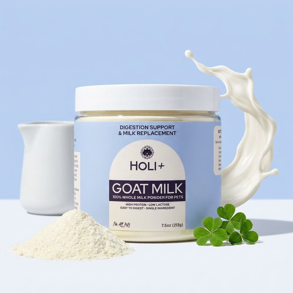 HOLI Powdered Goat Milk for Dogs &amp; Cats | Single-Ingredient Topper &amp; Milk Replacer
