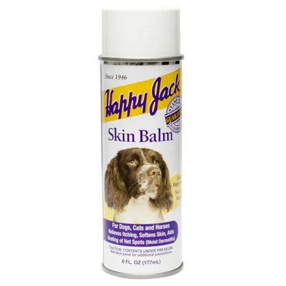 Happy Jack Skin Balm Aerosol For Dogs Cats &amp; Horses 6 oz.