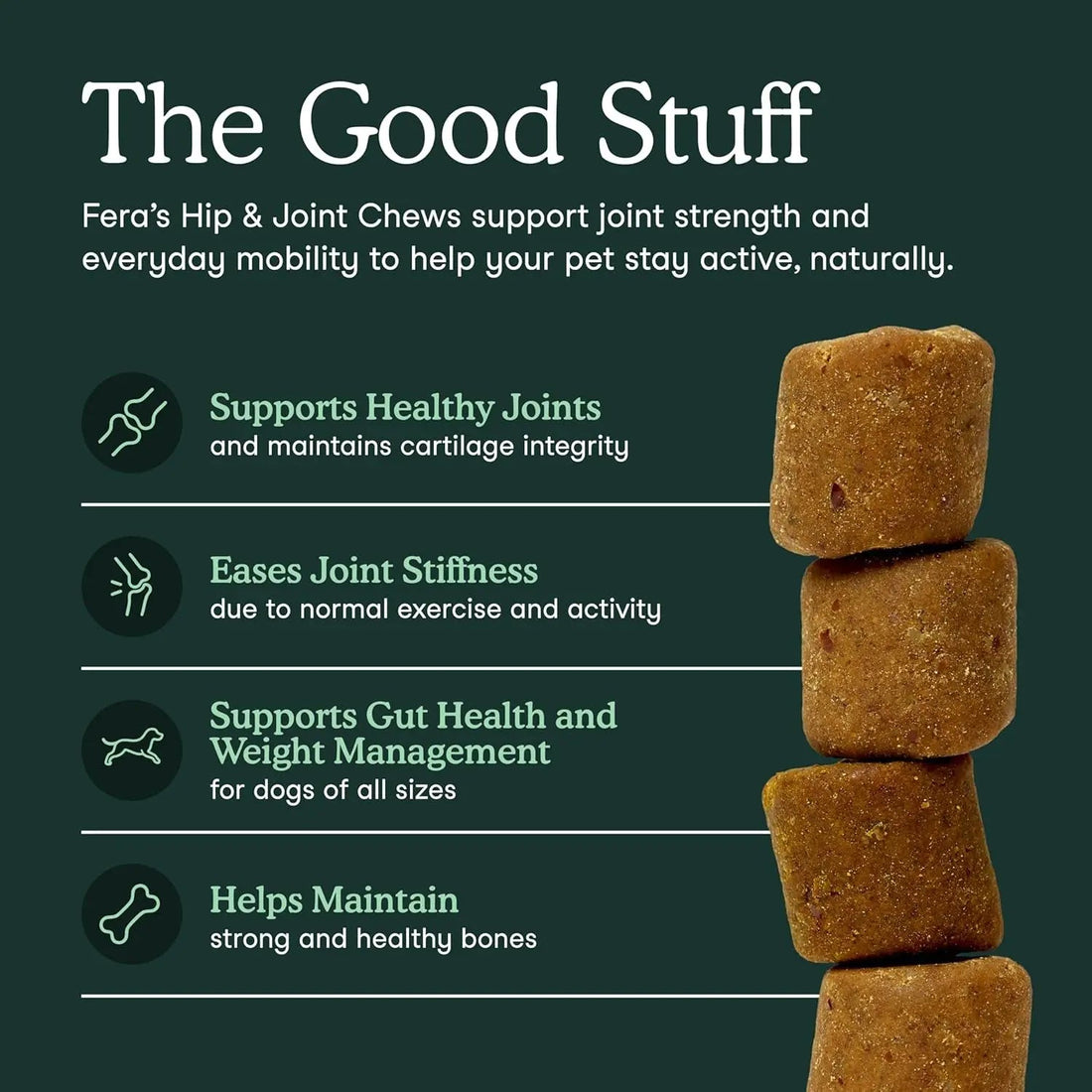 Hip &amp; Joint Supplement for Dogs – 90 Soft Chews, Glucosamine &amp; MSM