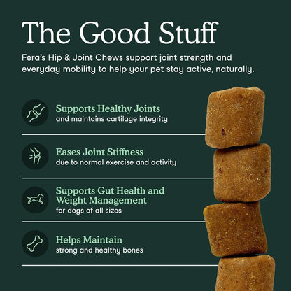 Hip &amp; Joint Supplement for Dogs – 90 Soft Chews, Glucosamine &amp; MSM