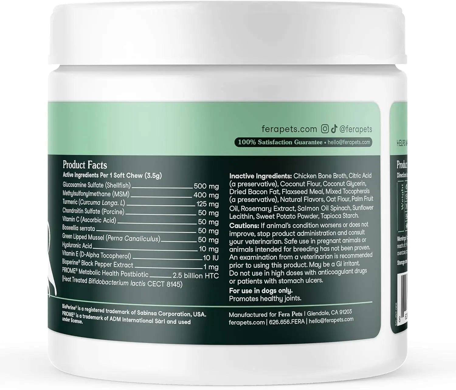 Hip &amp; Joint Supplement for Dogs – 90 Soft Chews, Glucosamine &amp; MSM