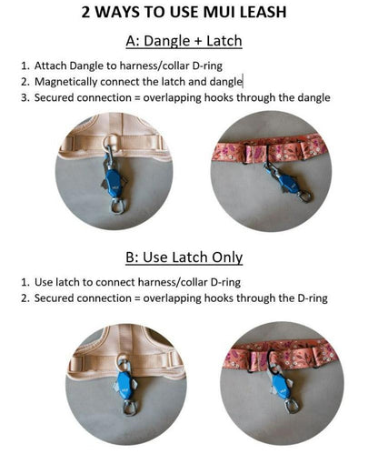 Patented Magnetic Dog Leash - One-Hand Connect &amp; Release