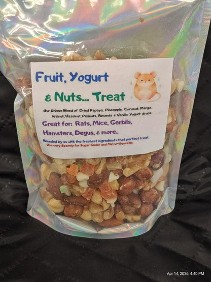 Fruit Nuts Yogurt Blend for Rats – Gourmet Treats by PNC Family FInds