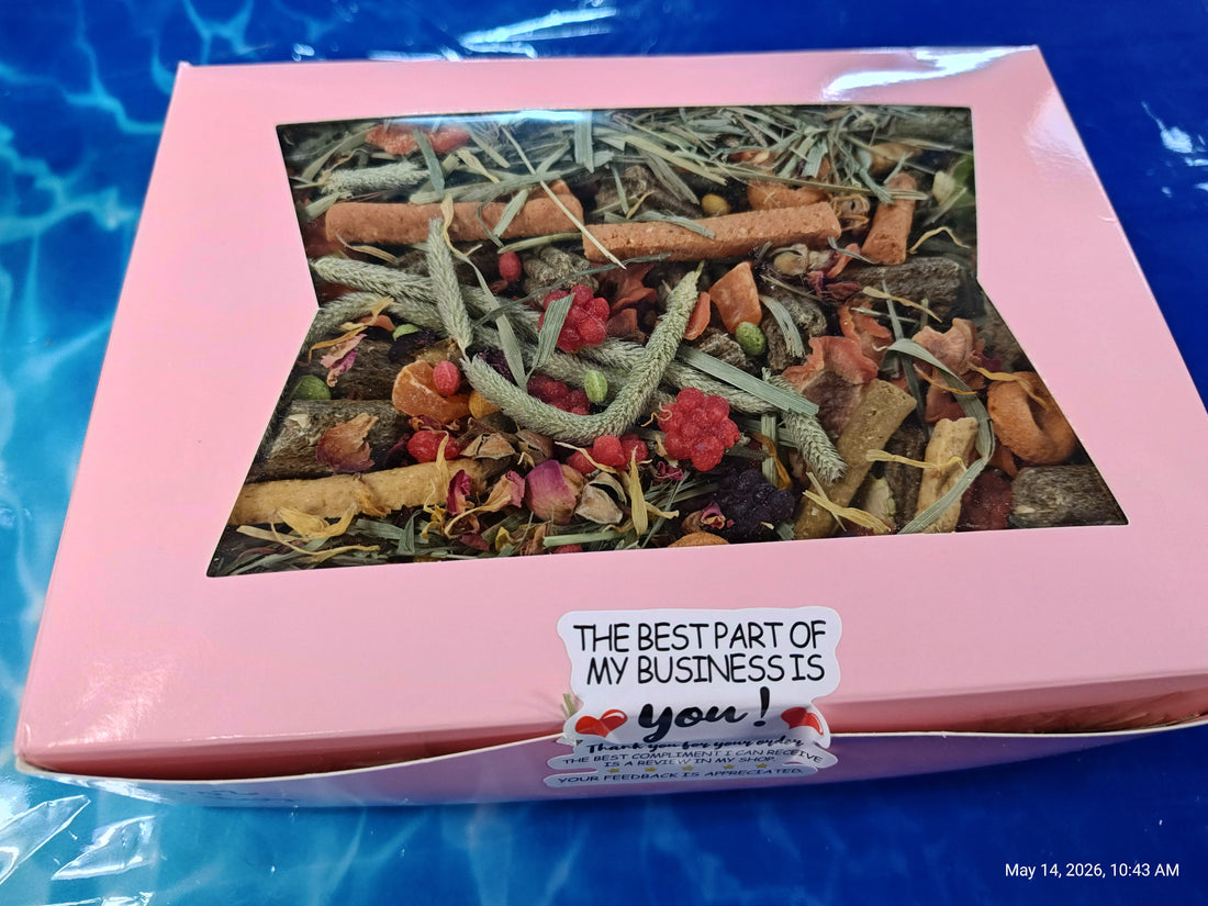 Fun &amp; Forage "No More Boredom" Box 10 OZ- Chinchillas, Guinea Pigs, Rabbits