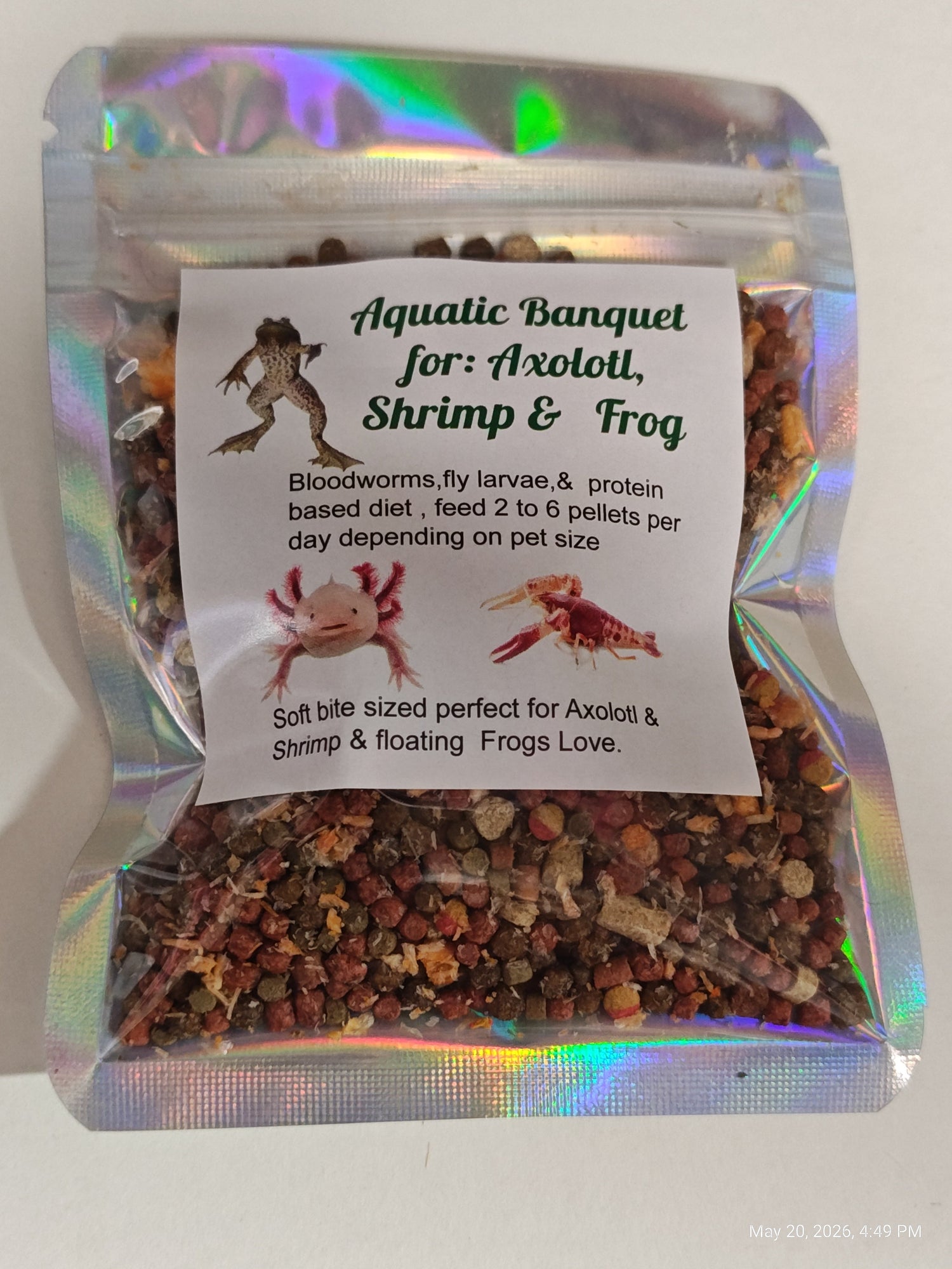 Aquatic Banquet Blend : Axolotl, Shrimp &amp; Frog