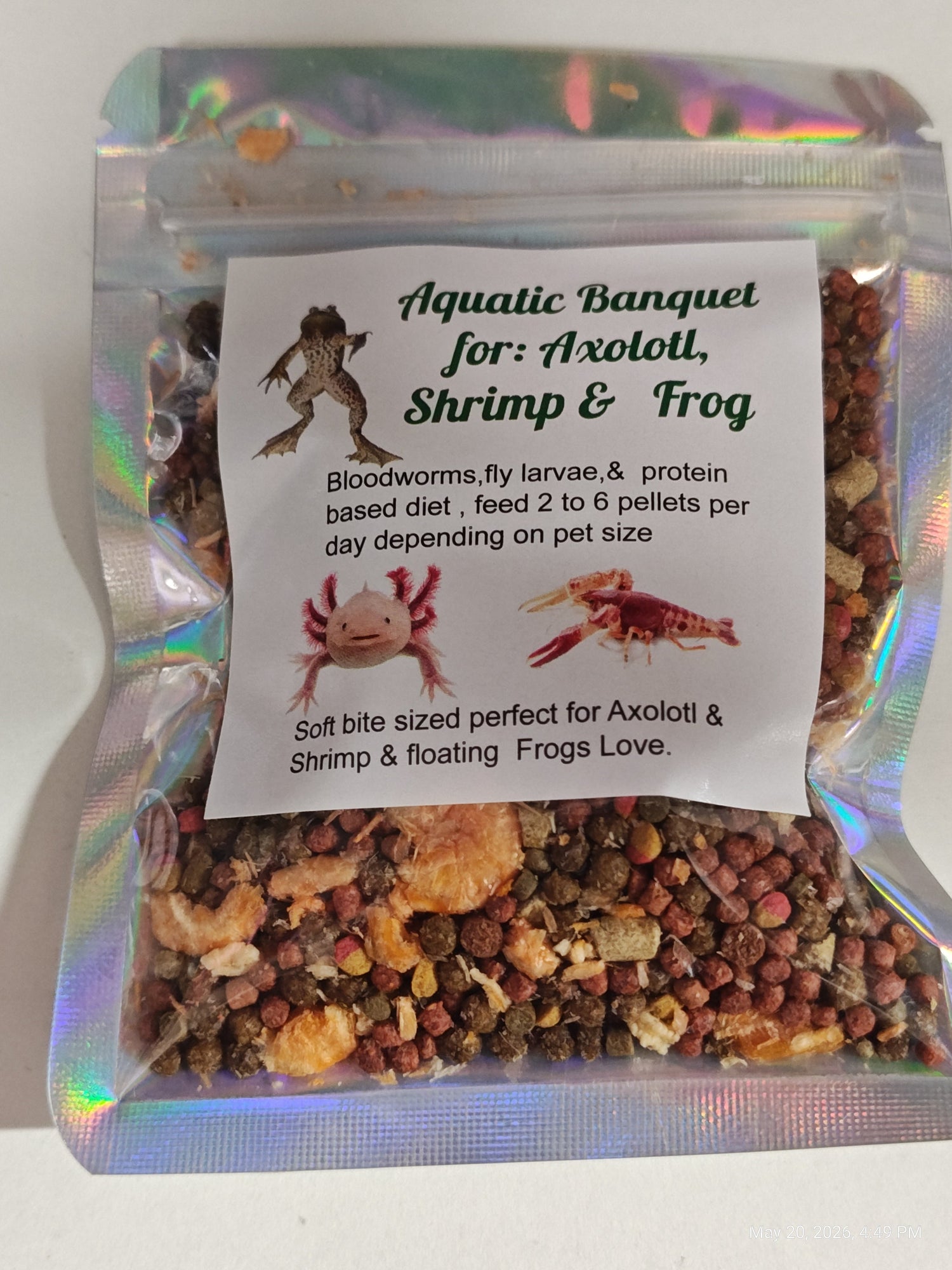 Aquatic Banquet Blend : Axolotl, Shrimp &amp; Frog