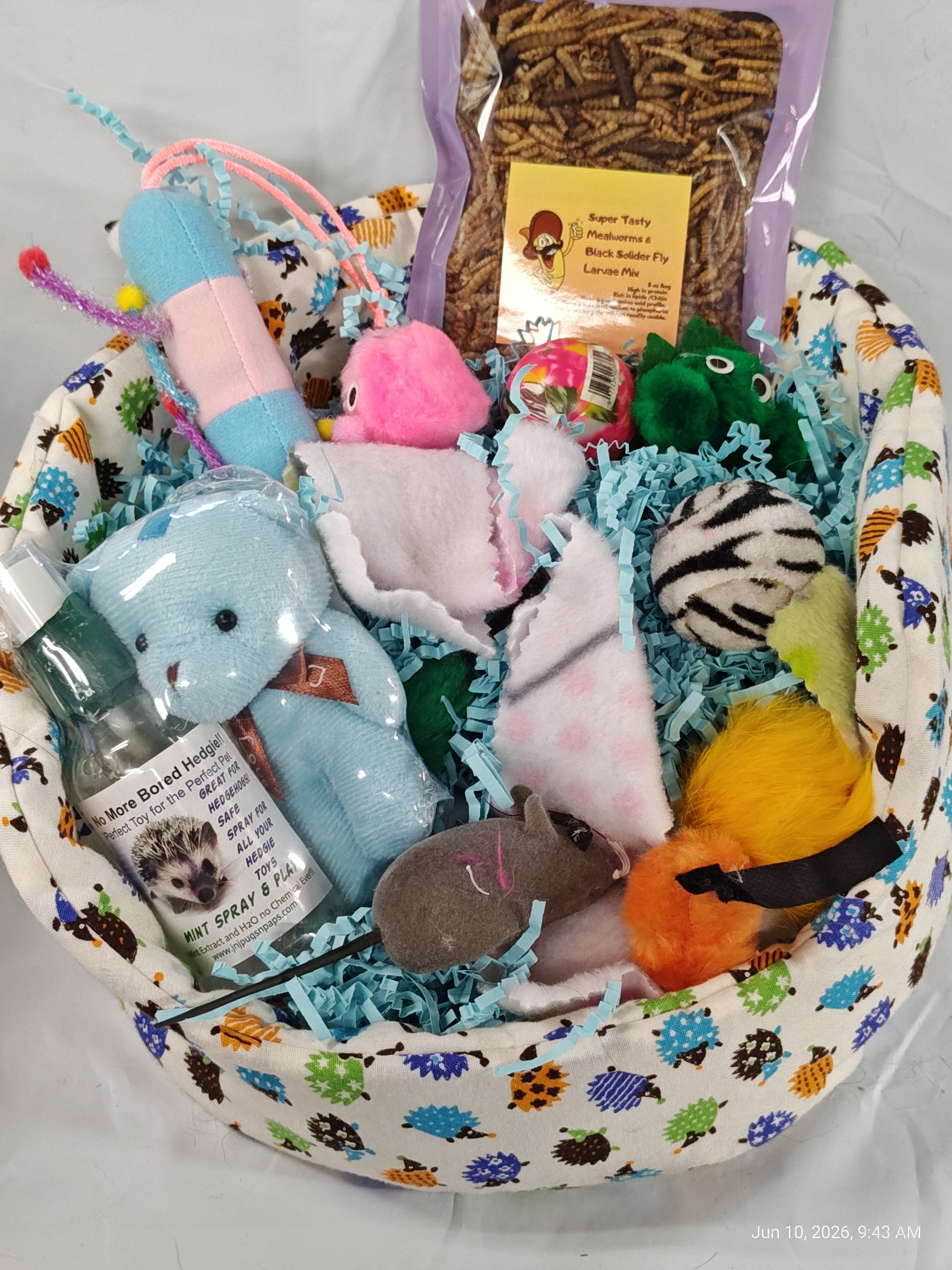 Cuddle Cup dig Box  Lots of toys Great for Hedgehogs &amp; Exotics