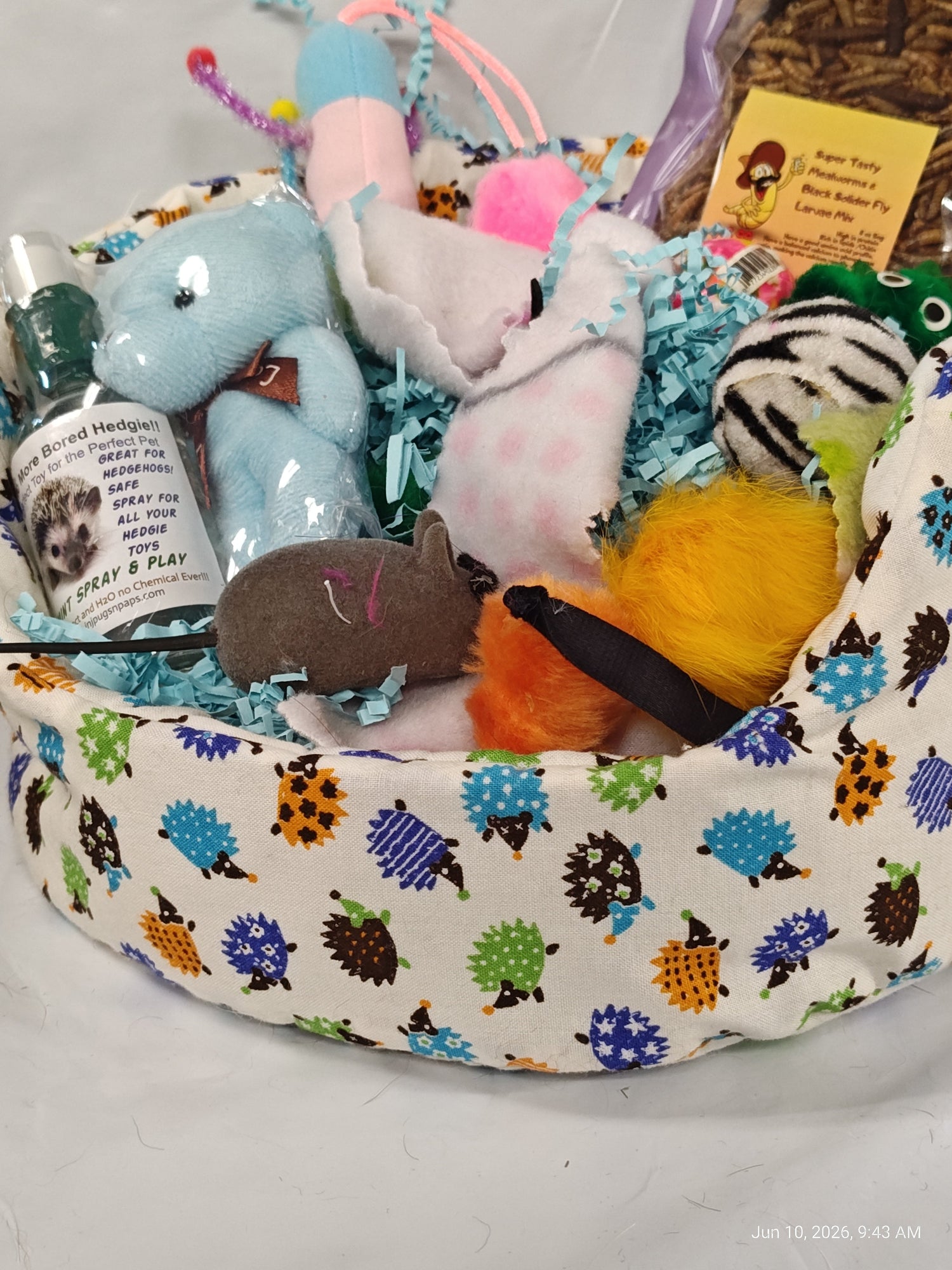 Cuddle Cup dig Box  Lots of toys Great for Hedgehogs &amp; Exotics
