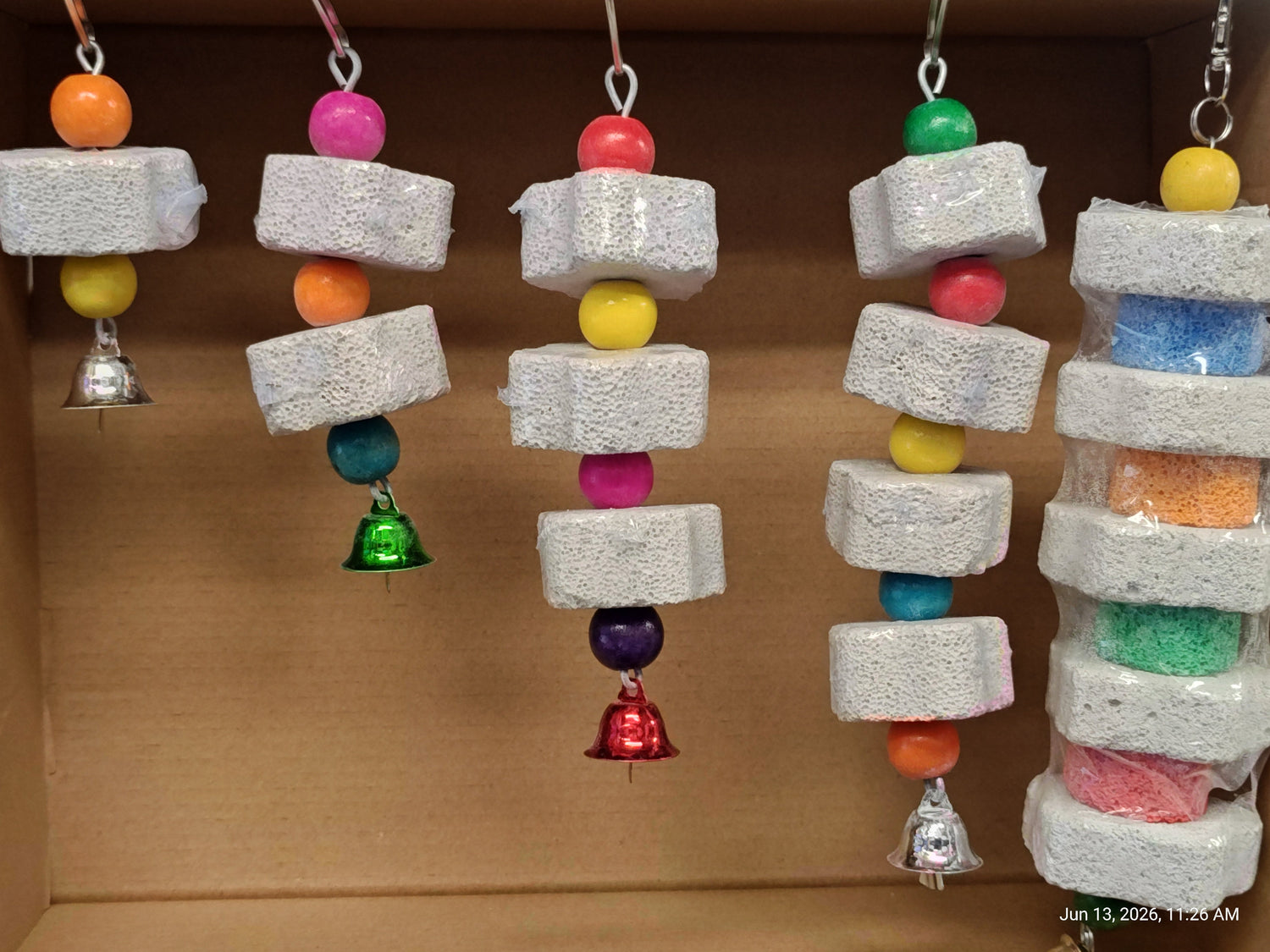 Flower Pumice Hanging Chew toys