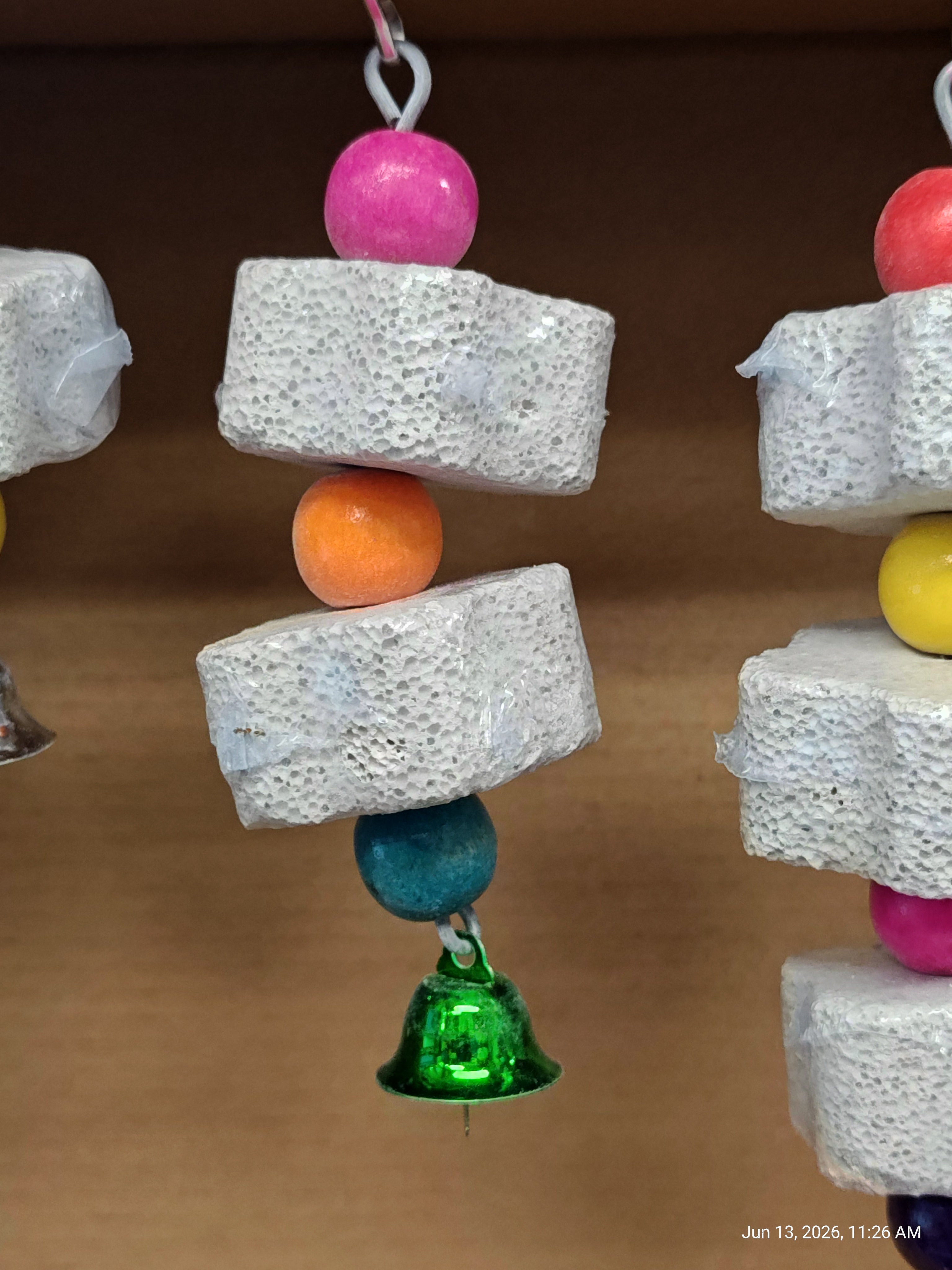 Flower Pumice Hanging Chew toys