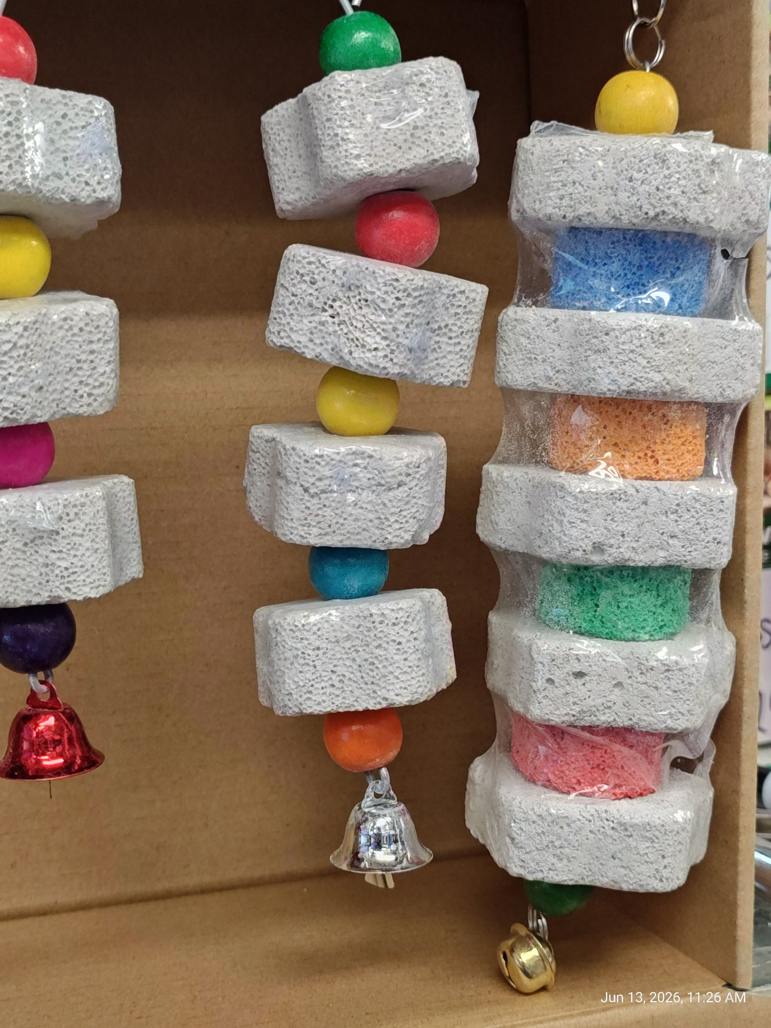 Flower Pumice Hanging Chew toys