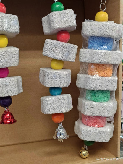 Flower Pumice Hanging Chew toys