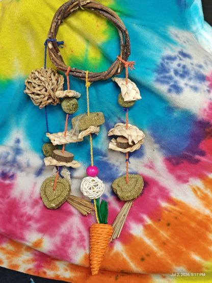 Chew Toy Hanging (With Clips) hang in cage for Great Fun