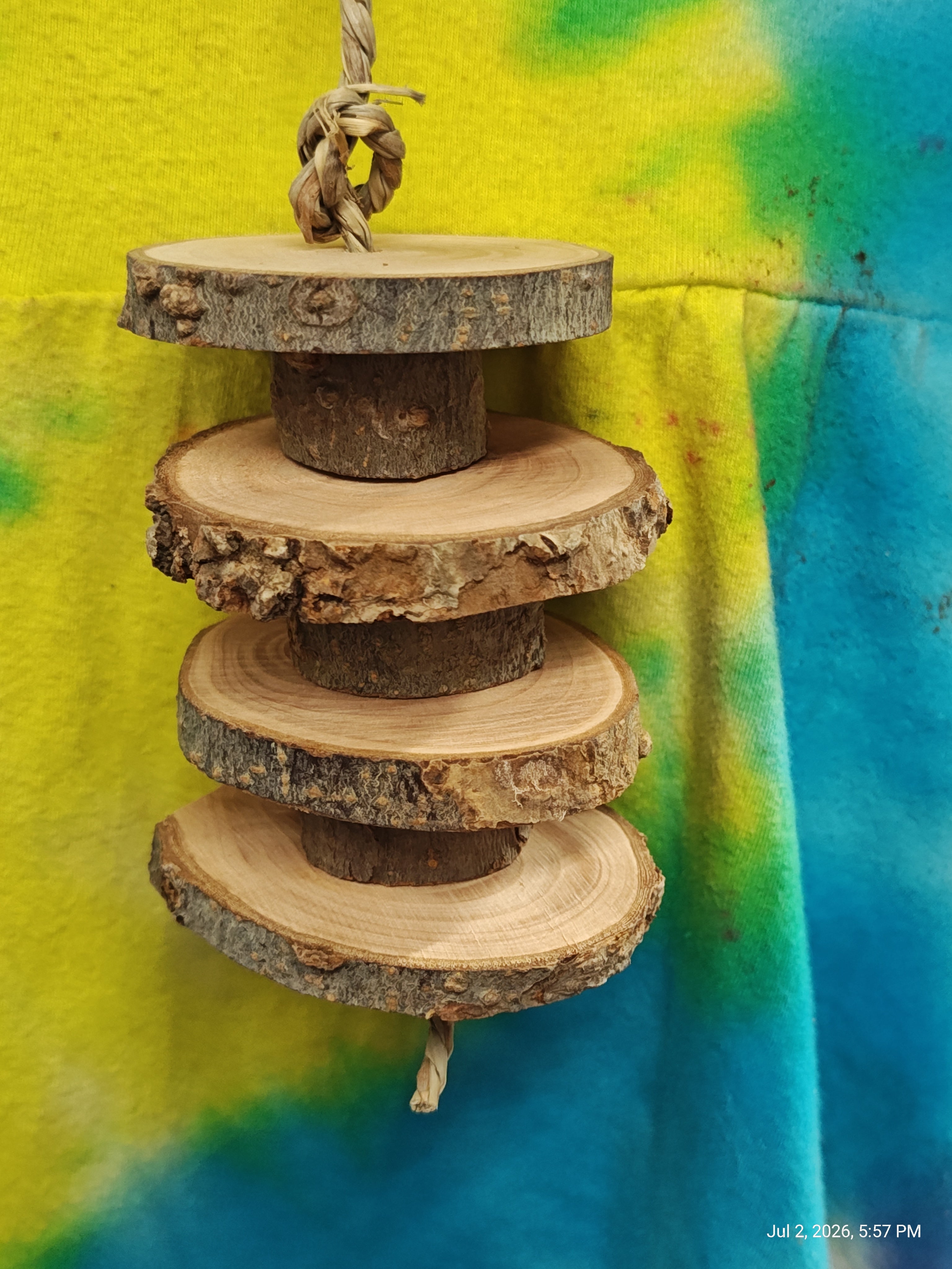 Chew Toy Hanging (With Clips) hang in cage for Great Fun