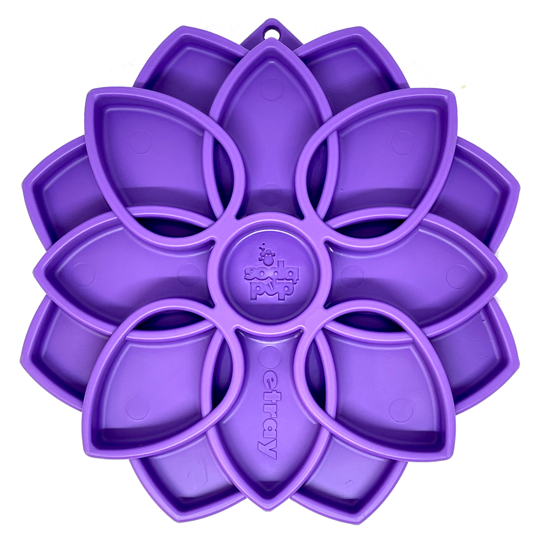 Mandala eTray Shallow Slow Feeder Dog Bowl for Enrichment | USA Made