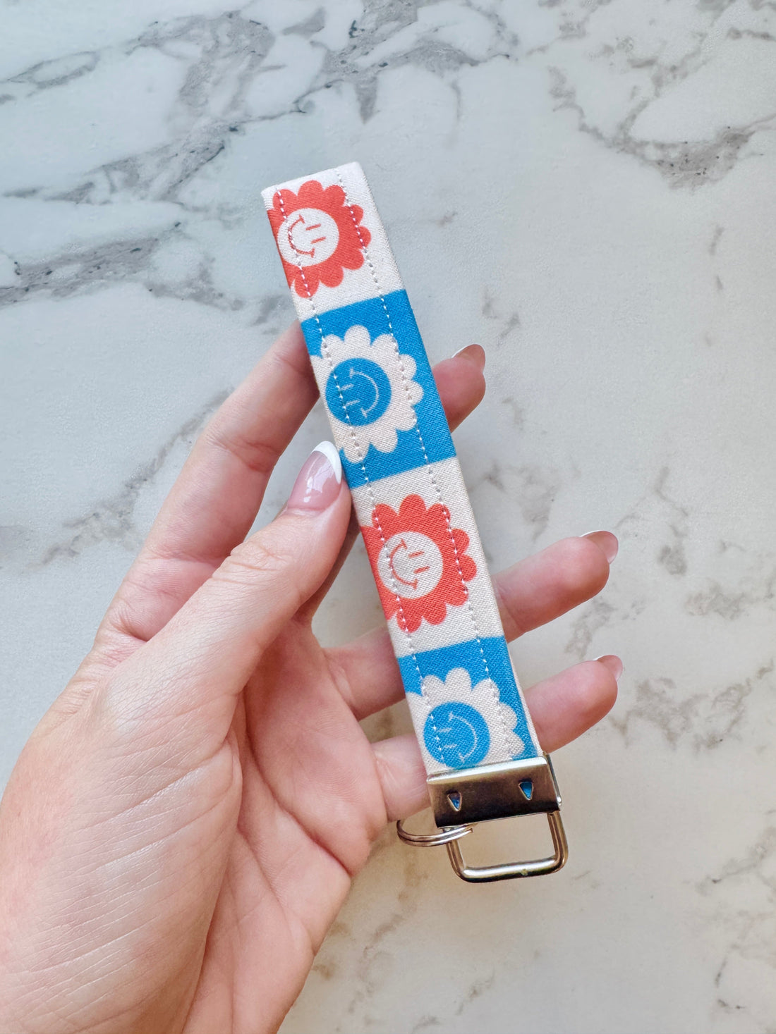 Red, White &amp; Bloom Key Fob