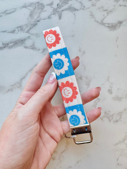 Red, White &amp; Bloom Key Fob