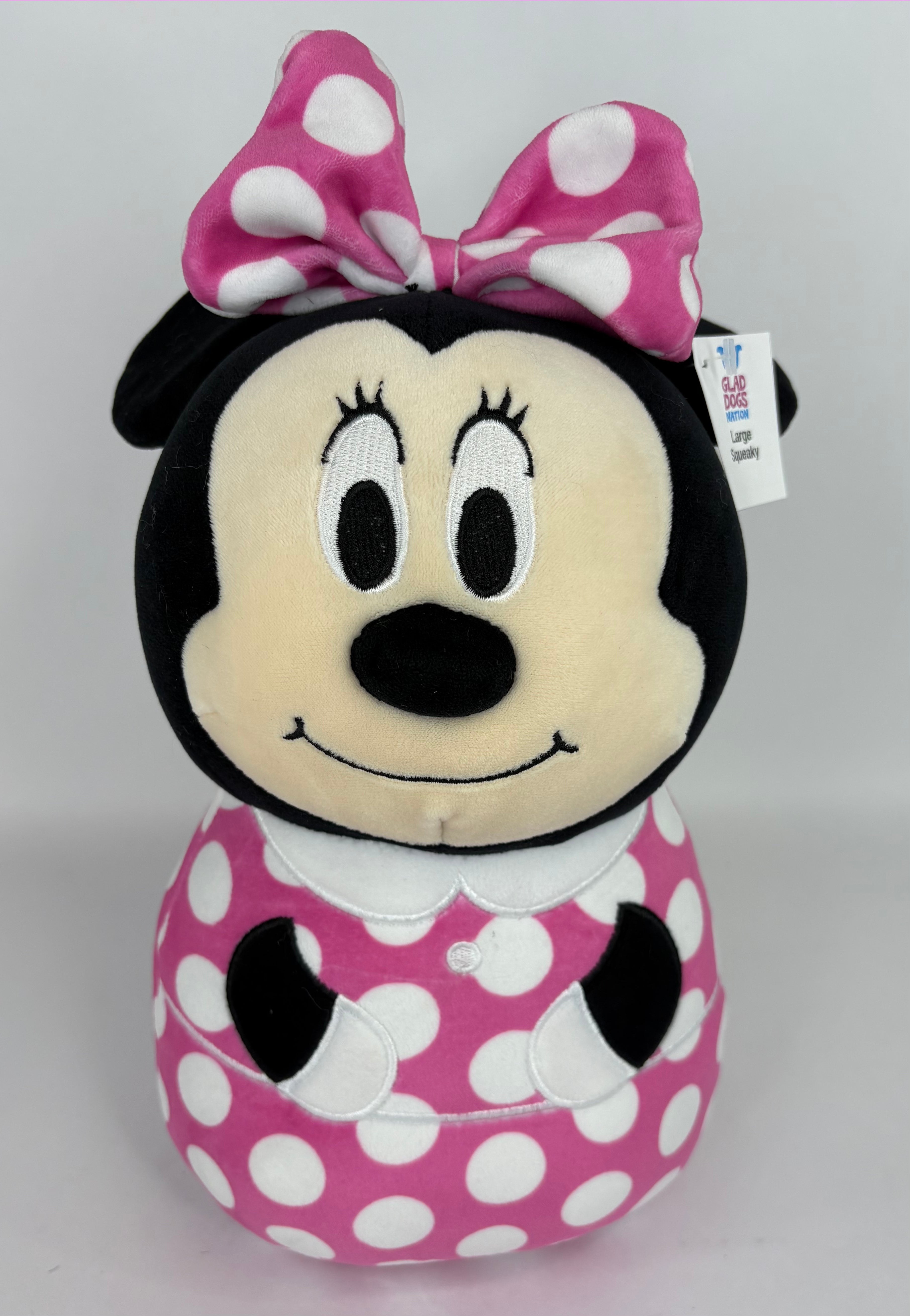 Minnie Mouse Stuffed Dog Toys: Squeak &amp; NO Squeak, All Sizes