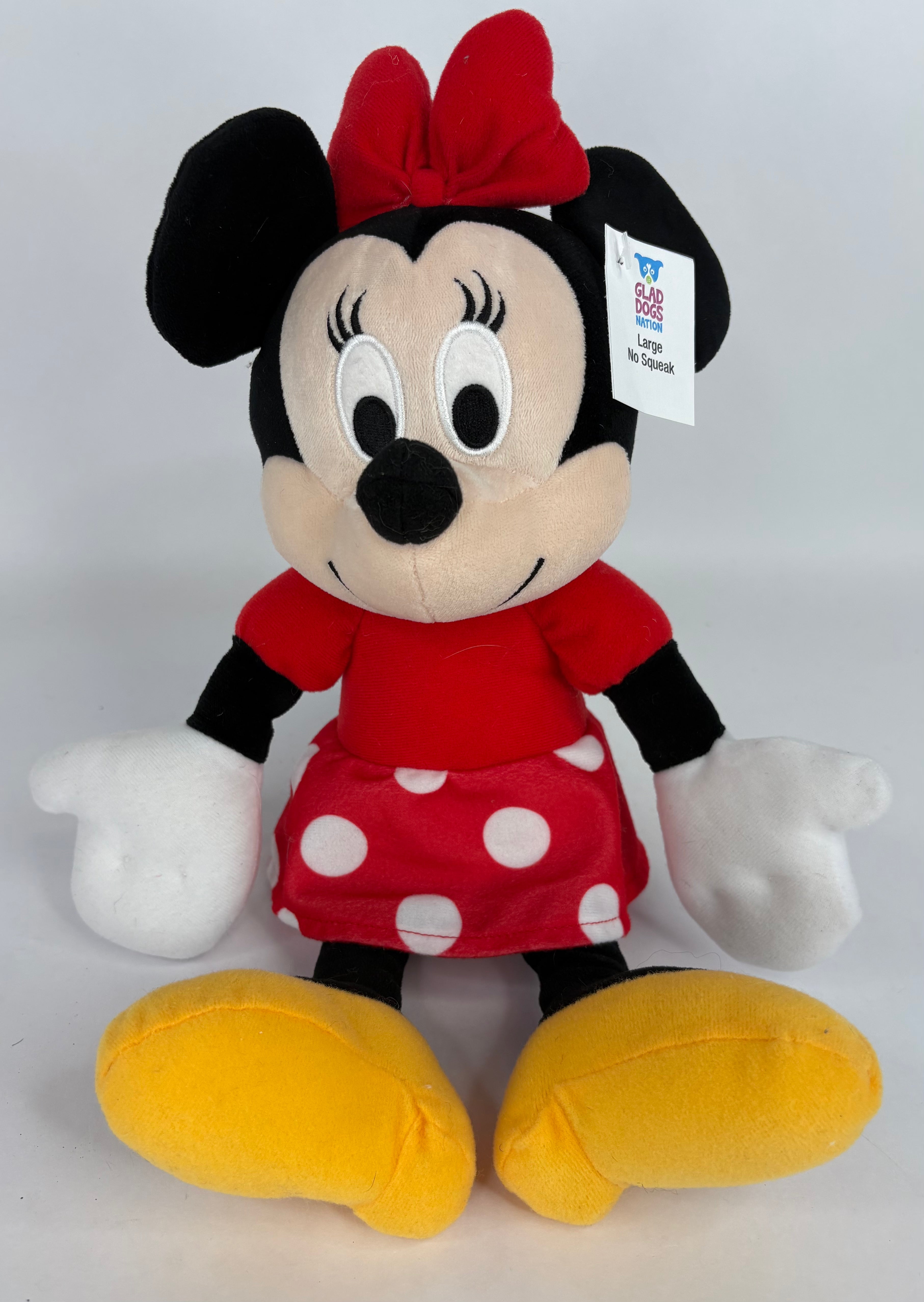 Minnie Mouse Stuffed Dog Toys: Squeak &amp; NO Squeak, All Sizes