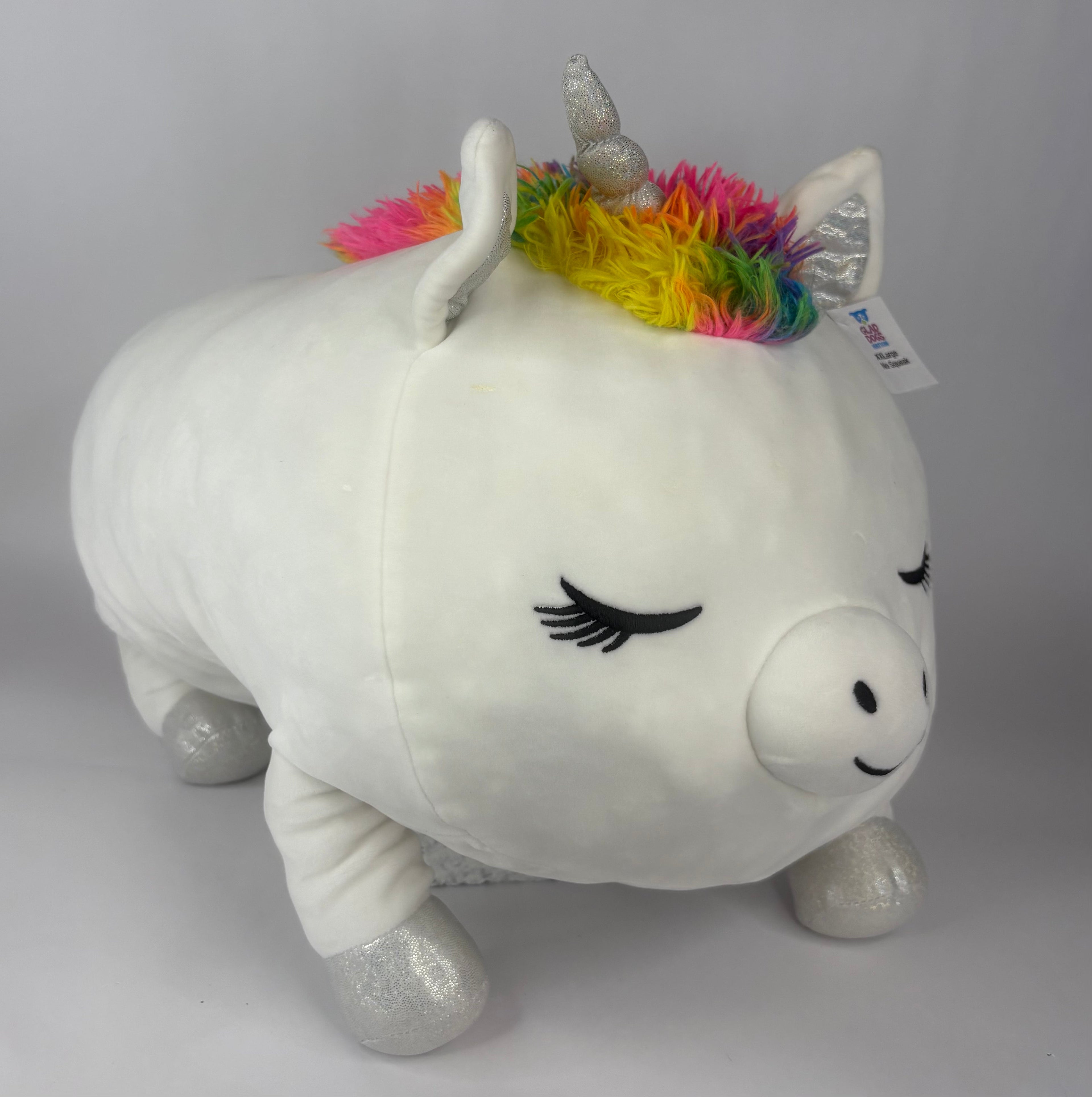 BOGO! XXLarge Squishy Cuddlers Super Soft Plush Pet Toys: Squeak &amp; NO Squeak