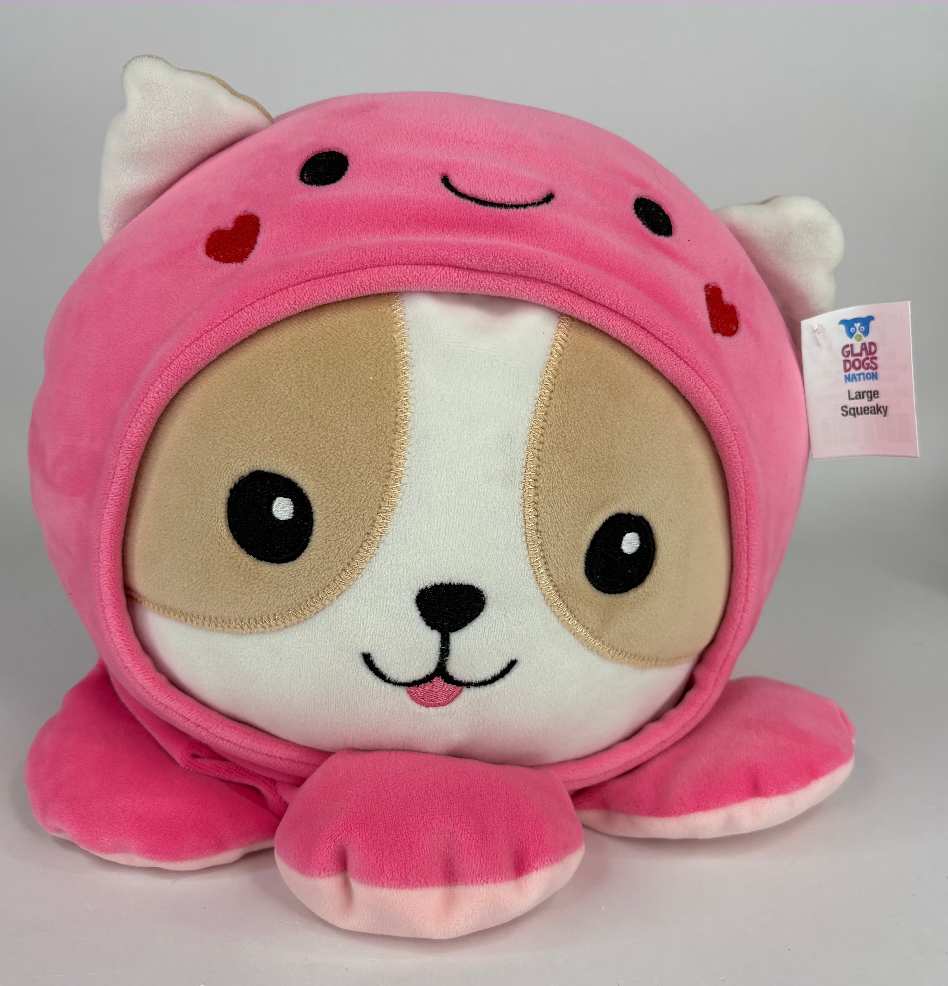 BOGO! Large Squishy Cuddlers Super Soft Plush Pet Toys: Squeak &amp; NO Squeak