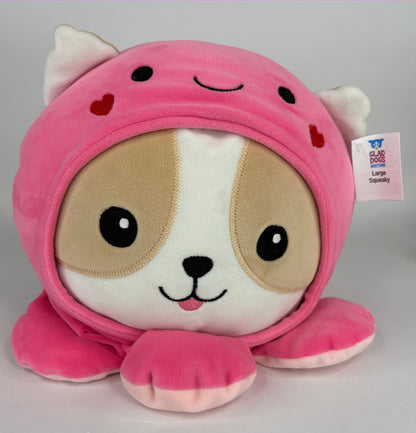 BOGO! Large Squishy Cuddlers Super Soft Plush Pet Toys: Squeak &amp; NO Squeak