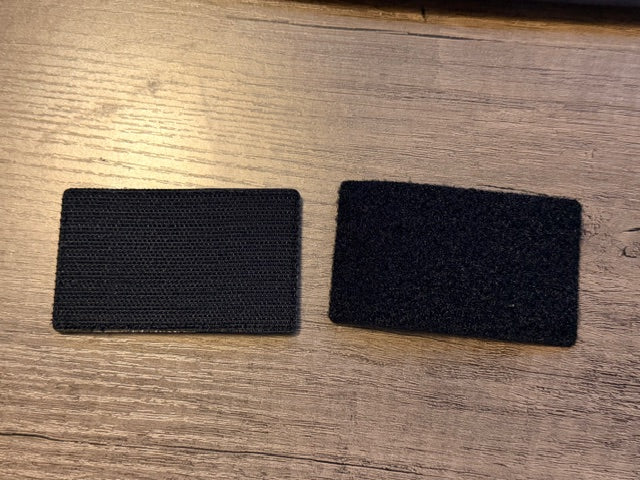 Black/Grey US American Flag Patch - Heavy Duty PVC/Rubber