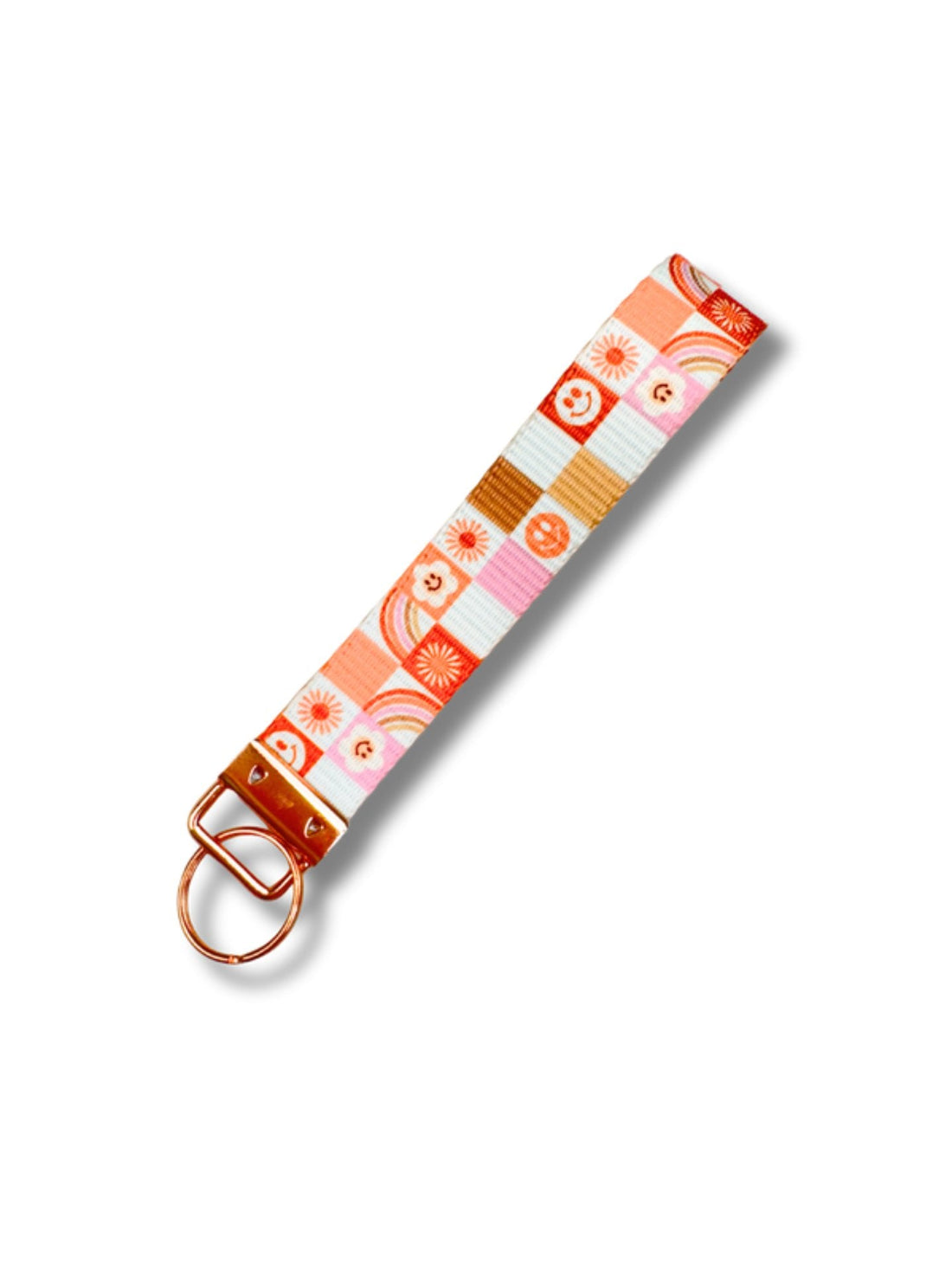 Retro Rainbow Key Fob