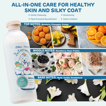 Furtasy Pet Shampoo, Sunshine &amp; Cozy Formulas