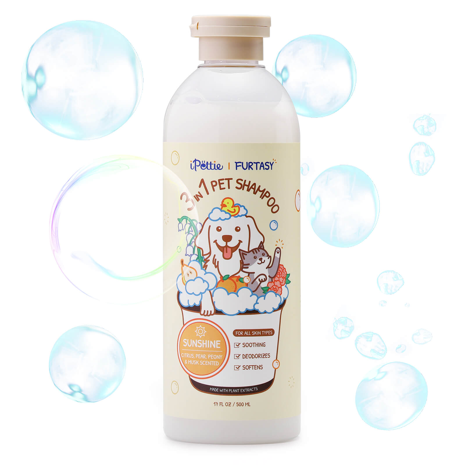 Furtasy Pet Shampoo, Sunshine &amp; Cozy Formulas