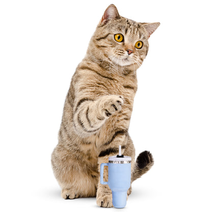 PUPROAR Kitty Cup Cat Toy | Cute Catnip &amp; Crinkle Plush Cat Toy
