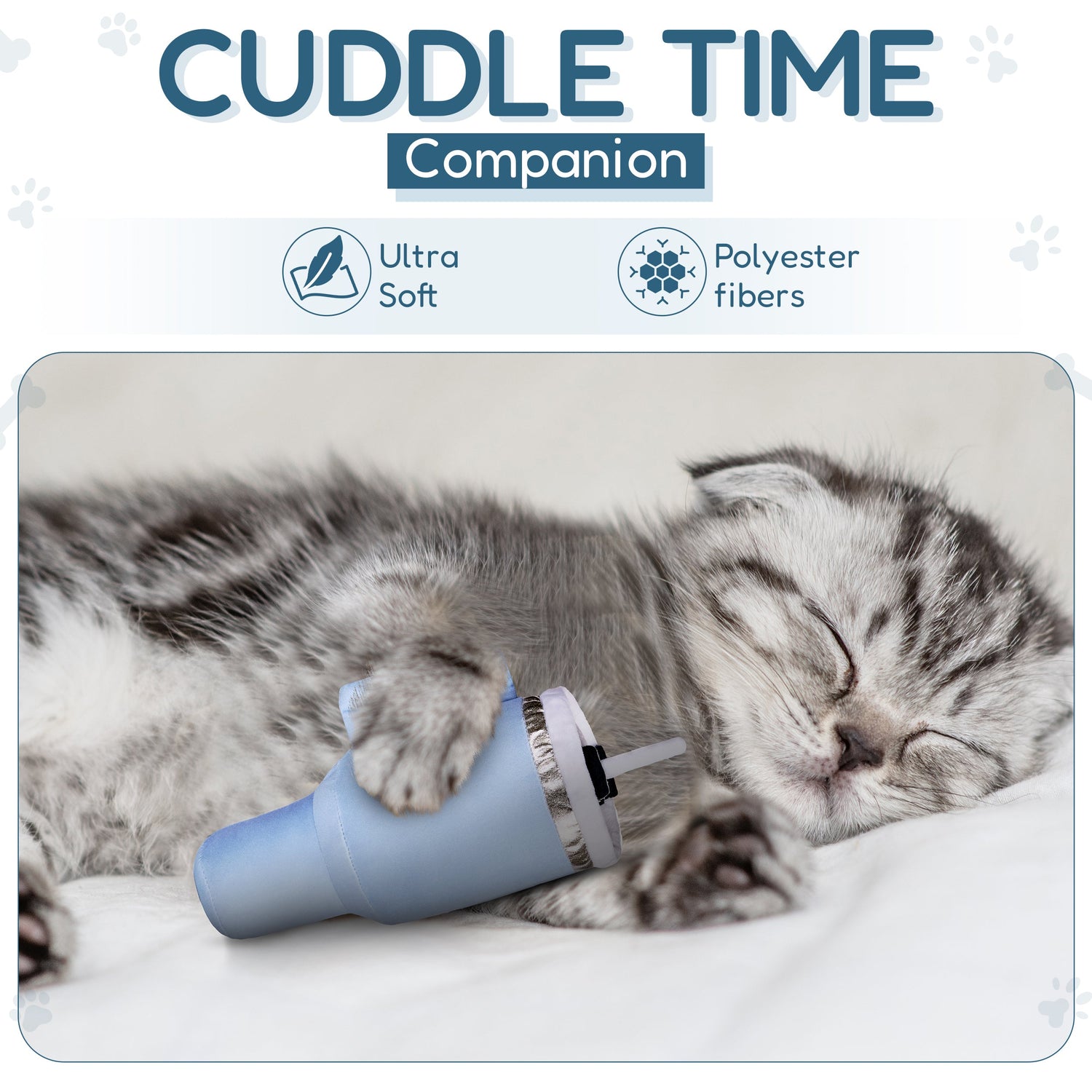 PUPROAR Kitty Cup Cat Toy | Cute Catnip &amp; Crinkle Plush Cat Toy