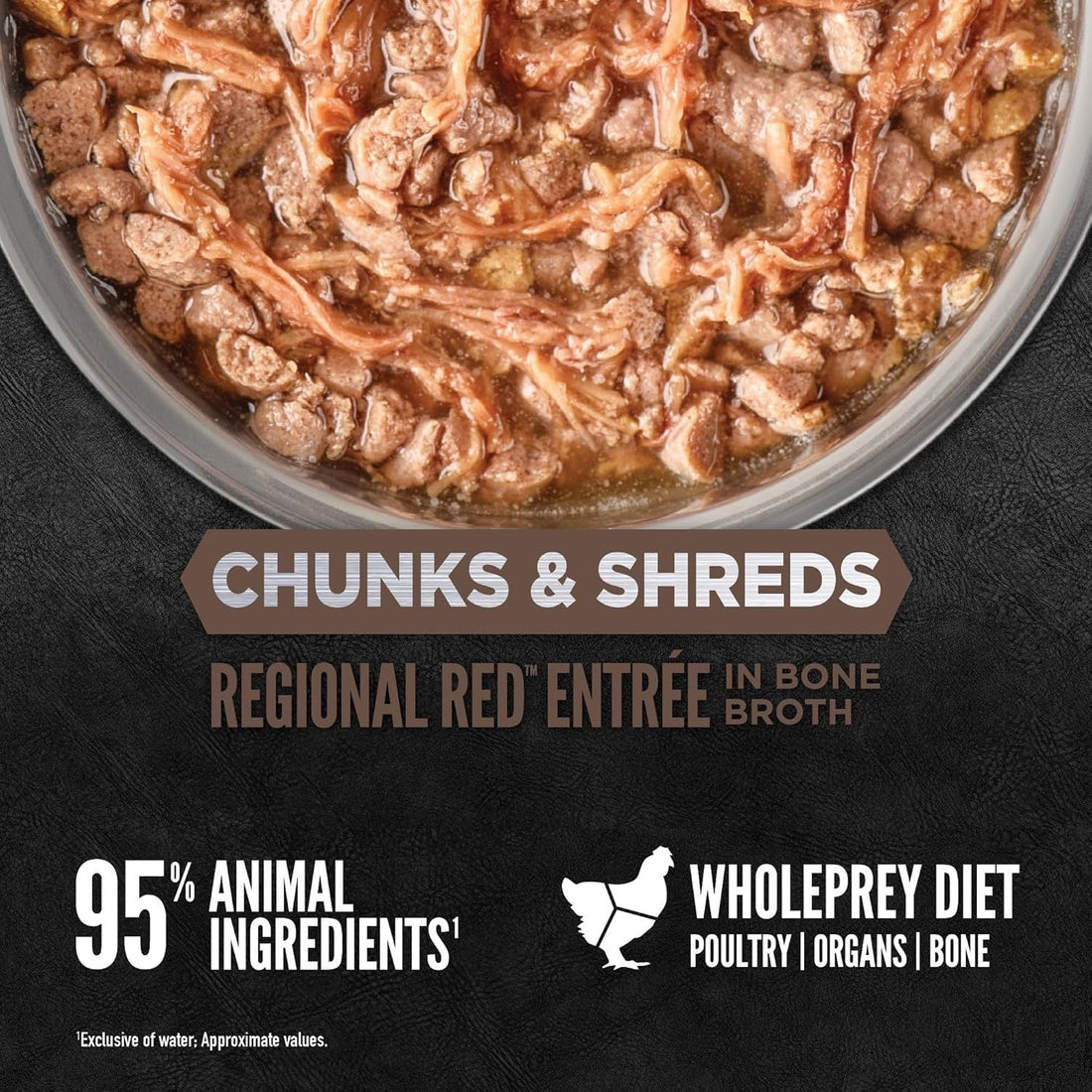 Orijen Grain Free Chunks &amp; Shreds, Regional Red Wet Cat Food (3oz)