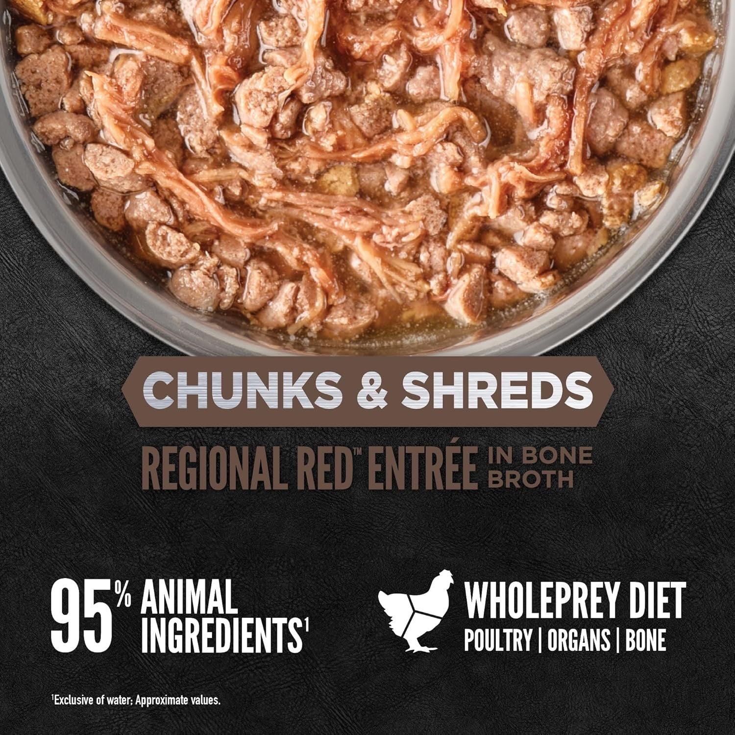 Orijen Grain Free Chunks &amp; Shreds, Regional Red Wet Cat Food (3oz)