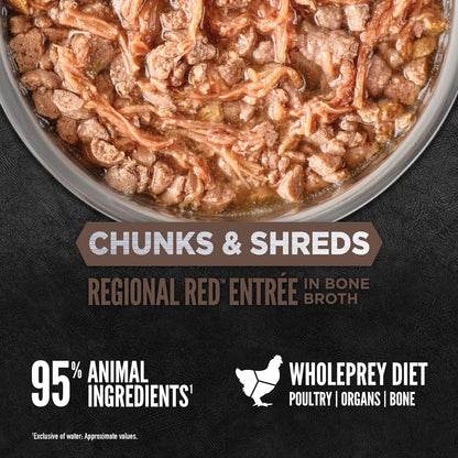 Orijen Grain Free Chunks &amp; Shreds, Regional Red Wet Cat Food (3oz)
