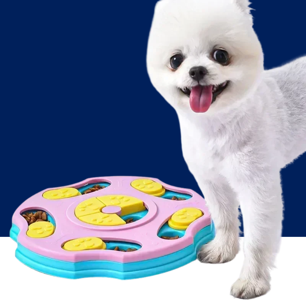 Interactive Dog Puzzle Slow Feeder – Non-Slip Food Dispenser for Dogs &amp; Cats