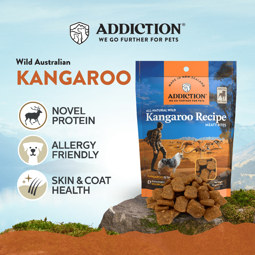 Addiction Kangaroo Air-Dried Dog Food &amp; Treats Duo