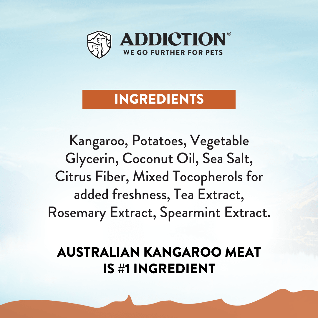 Addiction Kangaroo Dog Food &amp; Treats Bundle