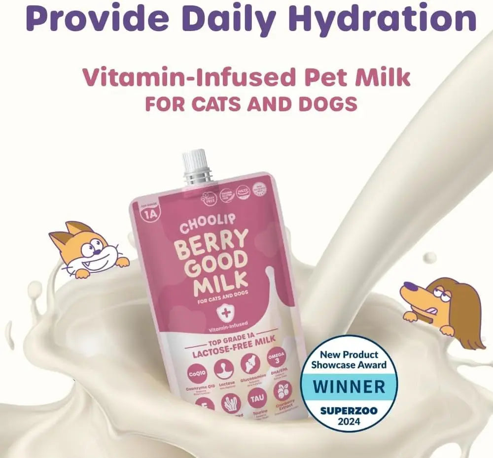 Lactose-Free Vitamin Milk for Cats &amp; Dogs, 10-Pack Pet Nutrition Drink