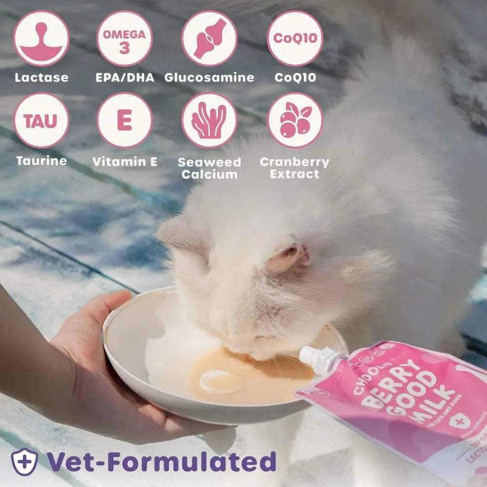 Lactose-Free Vitamin Milk for Cats &amp; Dogs, 10-Pack Pet Nutrition Drink