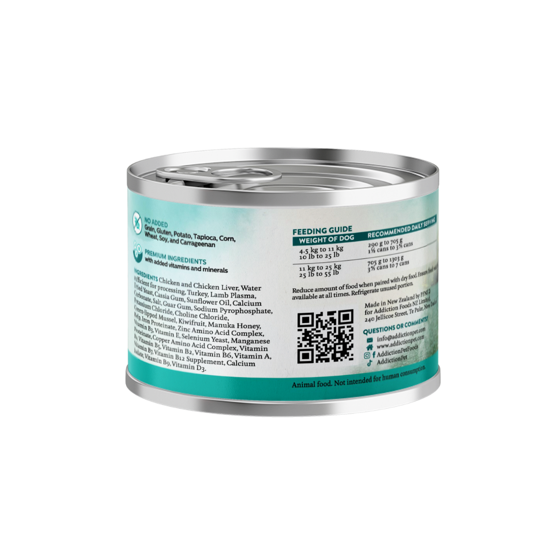 Wild Islands Island Chicken &amp; Turkey Recipe Premium Grain-free Canned Dog Food 185g