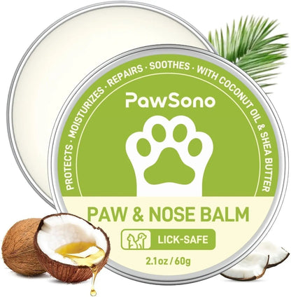 Lick-Safe Dog Paw &amp; Nose Balm with Coconut Oil, All-Natural Moisturizer