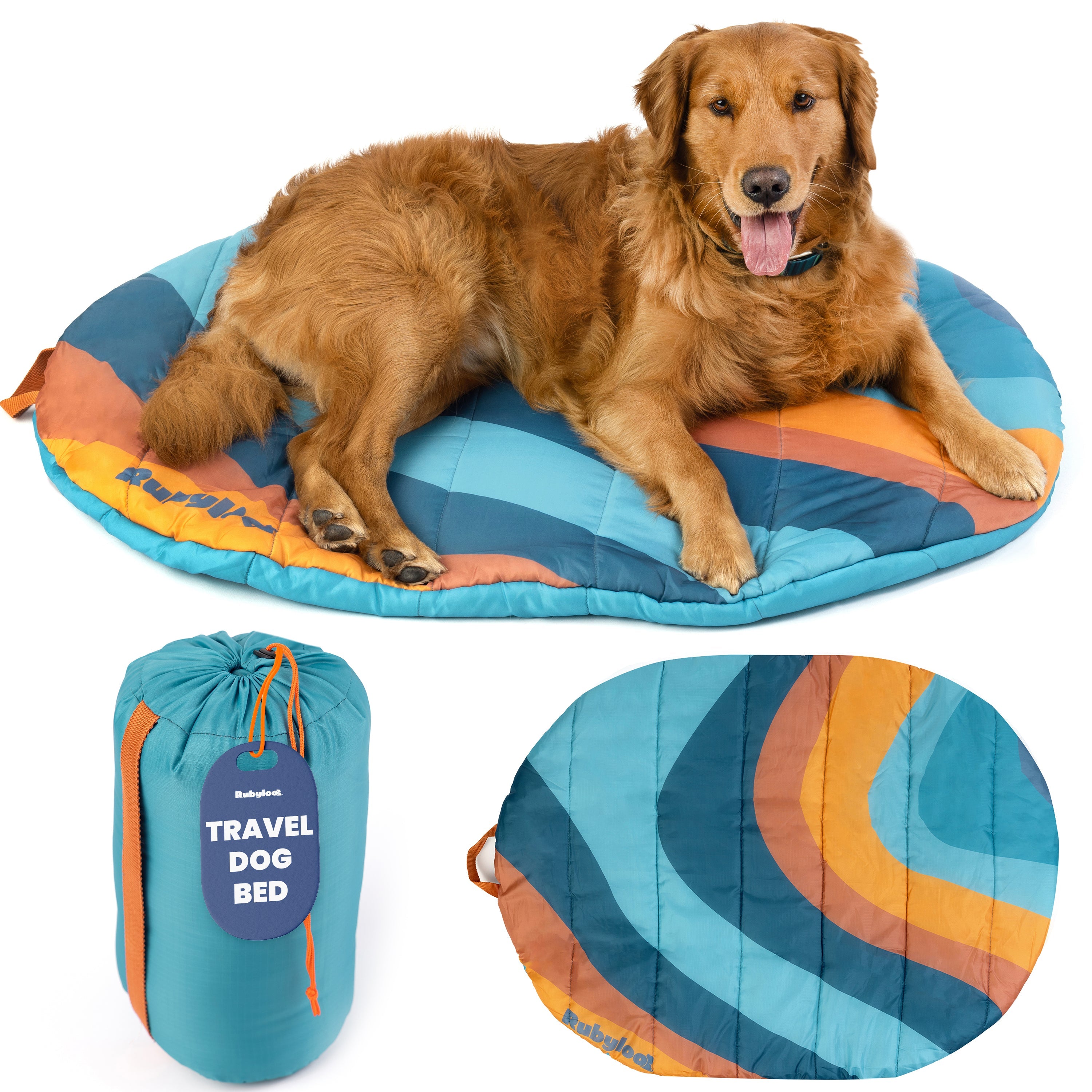 Travel Dog Bed - Foldable &amp; Packable for Travel, Road Trip, Camping