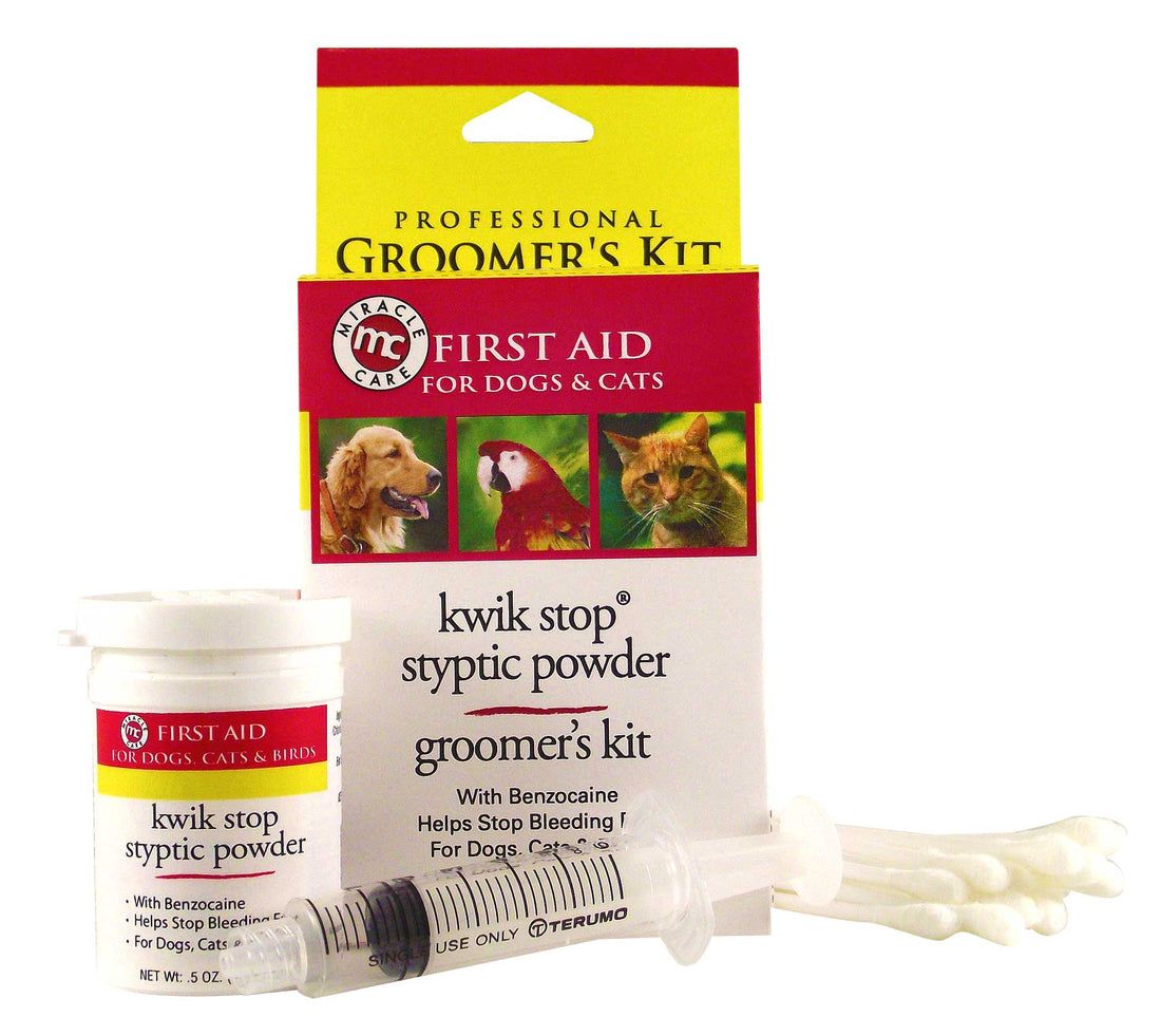 Kwik-Stop Groomers Kit for Dogs, Cats &amp; Birds Nail Care &amp; Grooming Kit