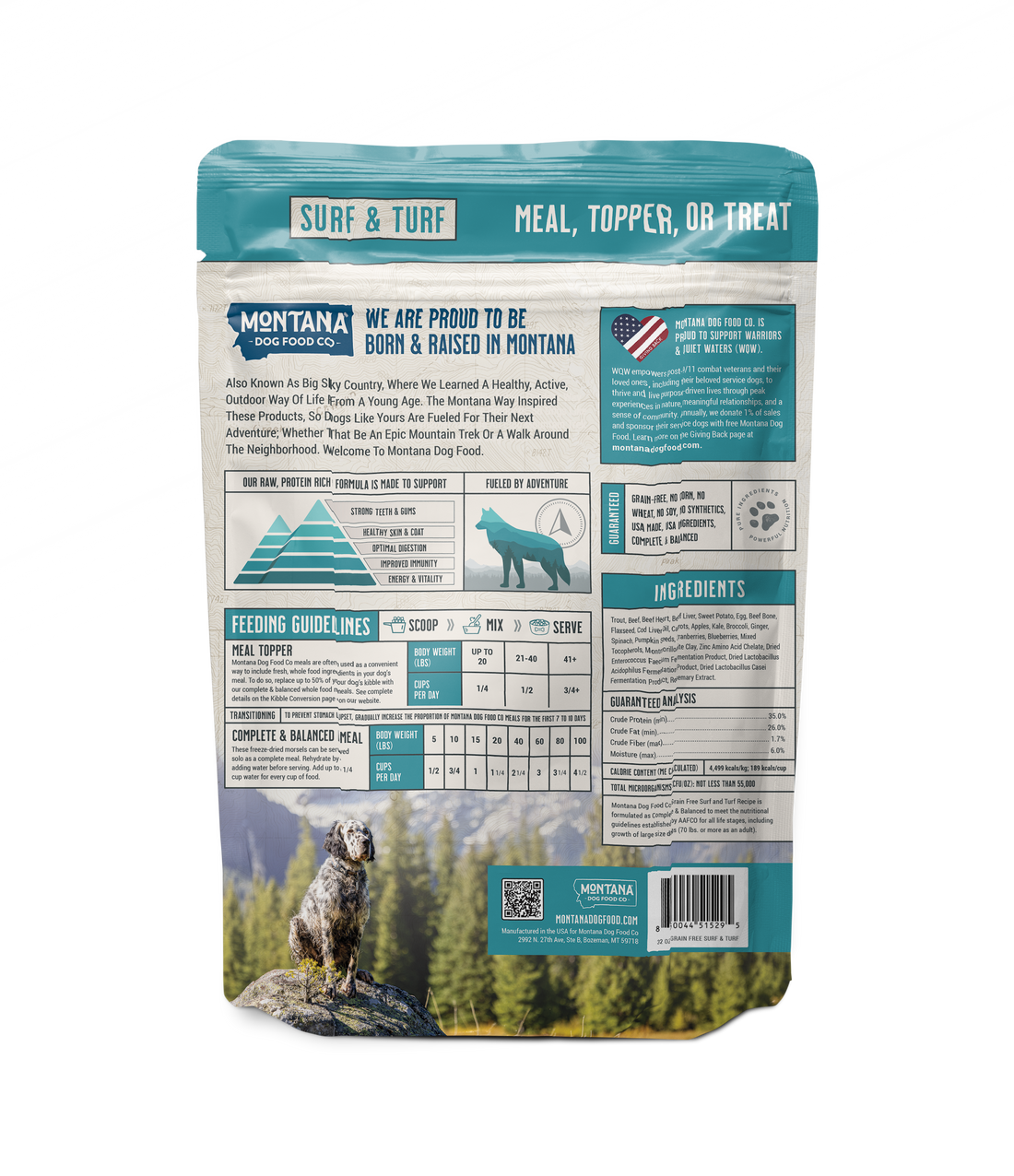 Grain-free Surf &amp; Turf Freeze-dried Raw Adventure Fuel (Dog Food)