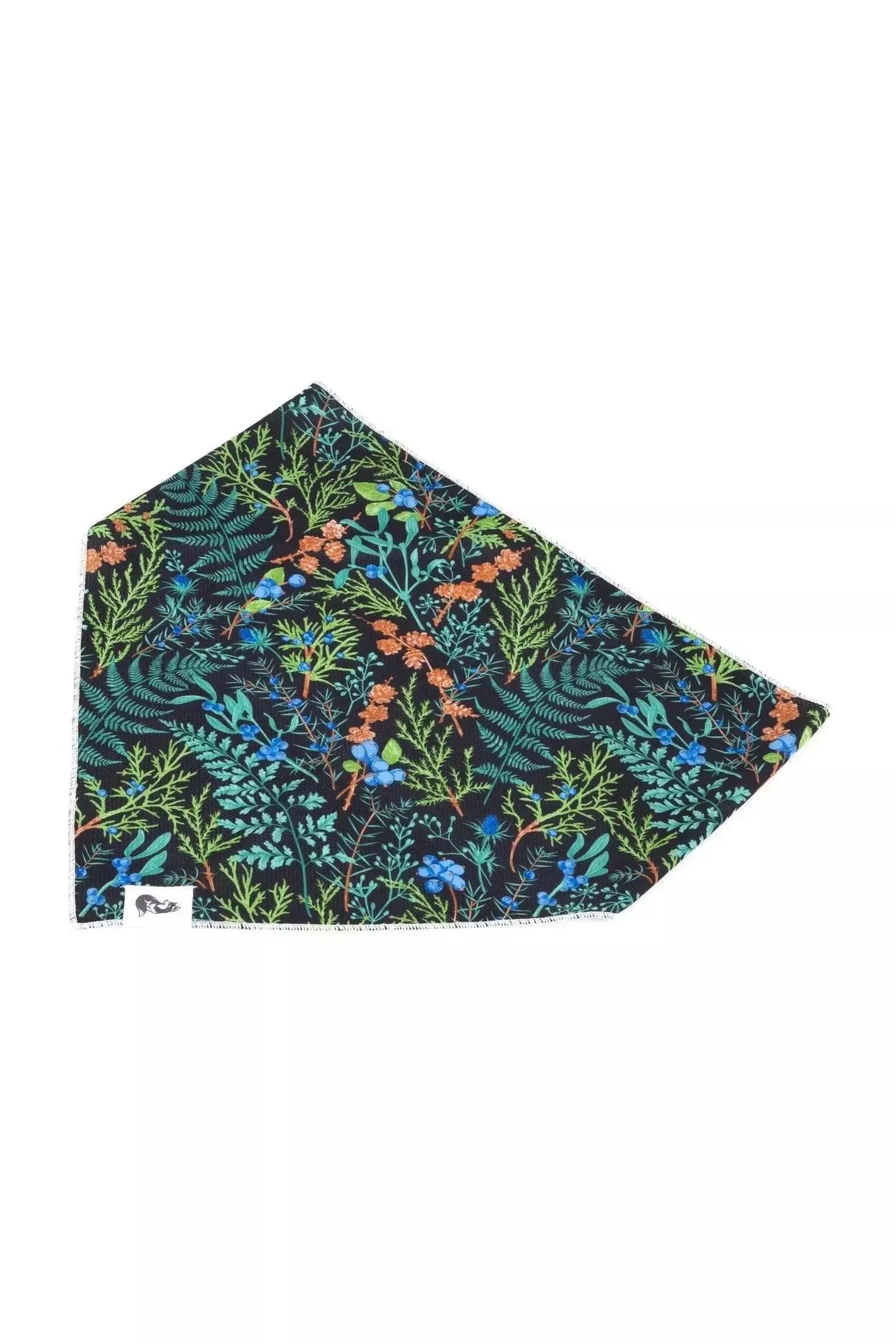 Magical Fern Forest Dog Bandana &amp; Matching Keychain