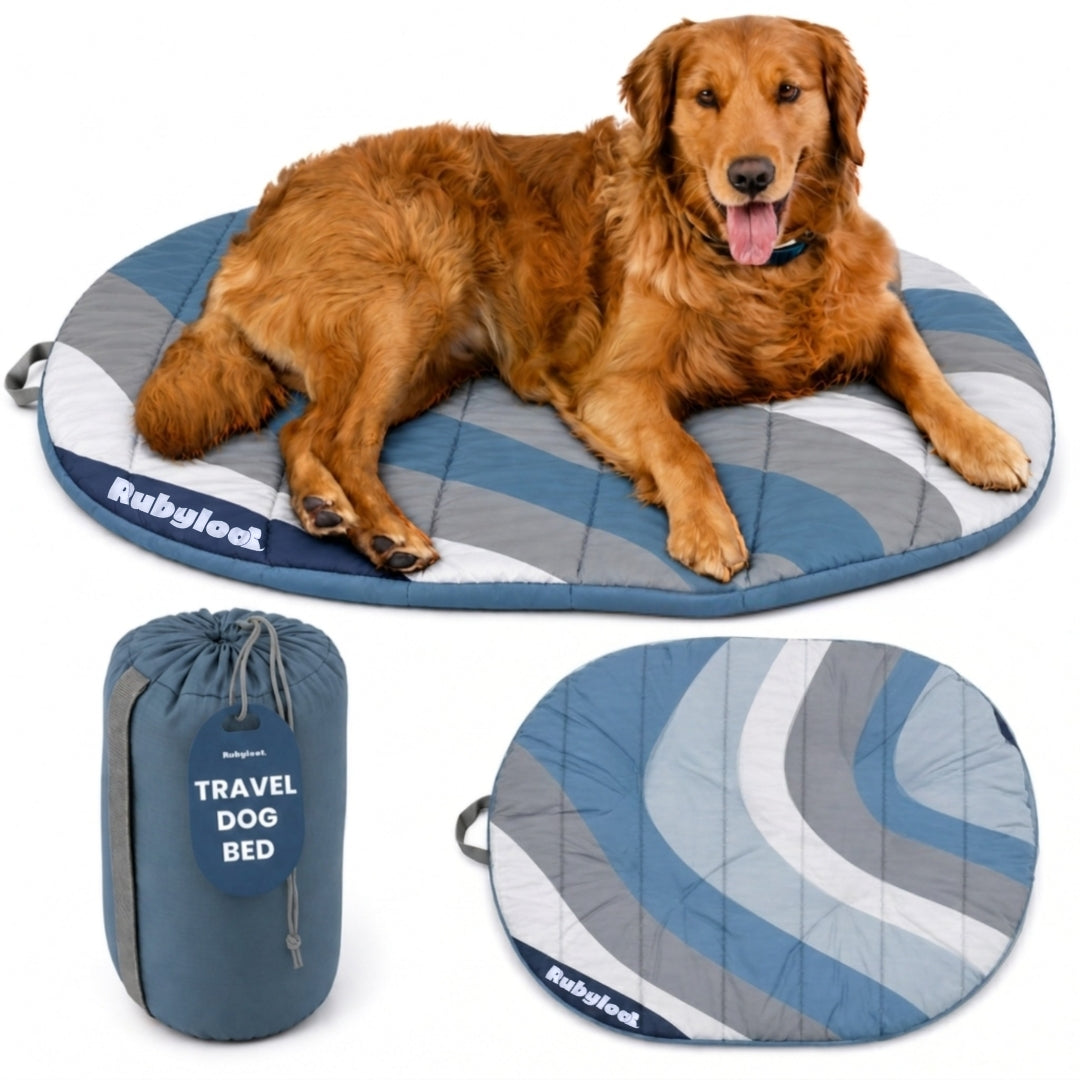 Travel Dog Bed - Foldable &amp; Packable for Travel, Road Trip, Camping
