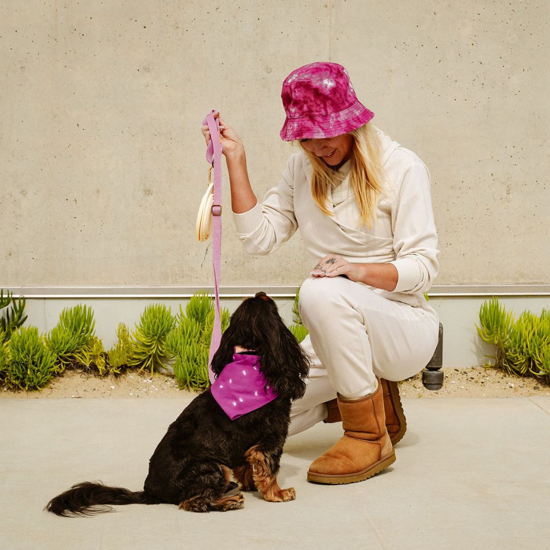 Tilley + Me Hemp Cotton Dog Leash - Durable, Sustainable, Adjustable, Lightweight &amp; Soft-Malibu